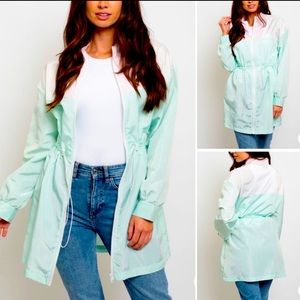 Molly Mint Colorblock Windbreaker